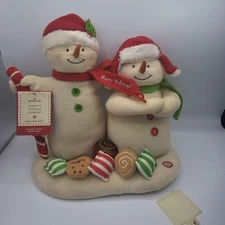 Hallmark Seasons Treatings Snowmen Animated Plush Christmas Decor Sound Motion