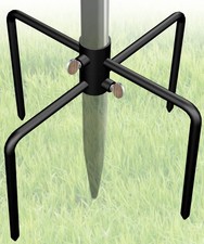 Garbuildman Pole Stabilizer Stand Base with 4 Prongs for Outdoor Bird Feeder Pol