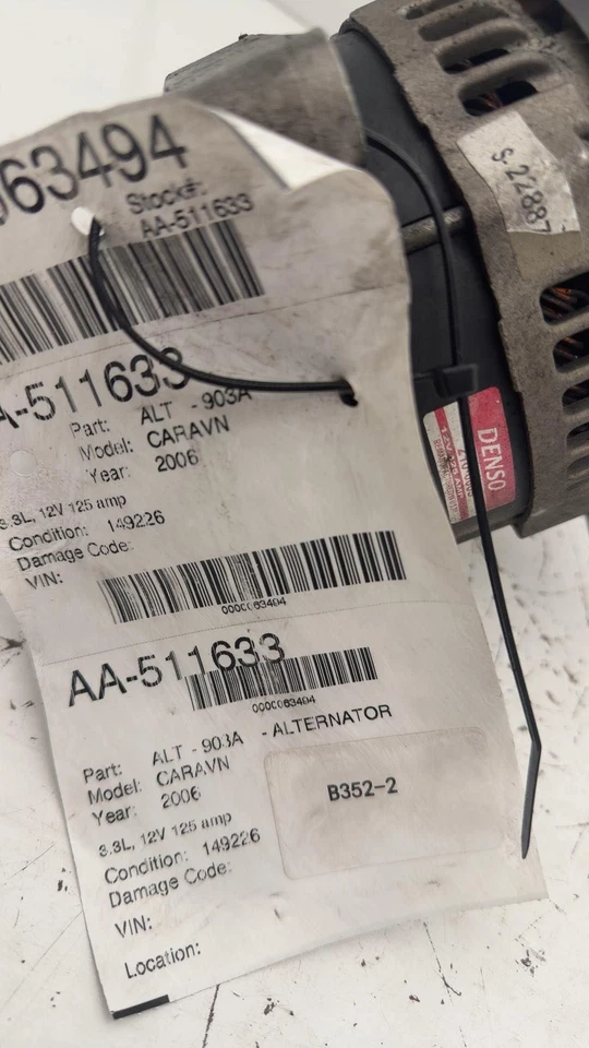 01 02 03 04 05 06 07 Dodge Caravan Alternador Dodge Foto 3 de 4