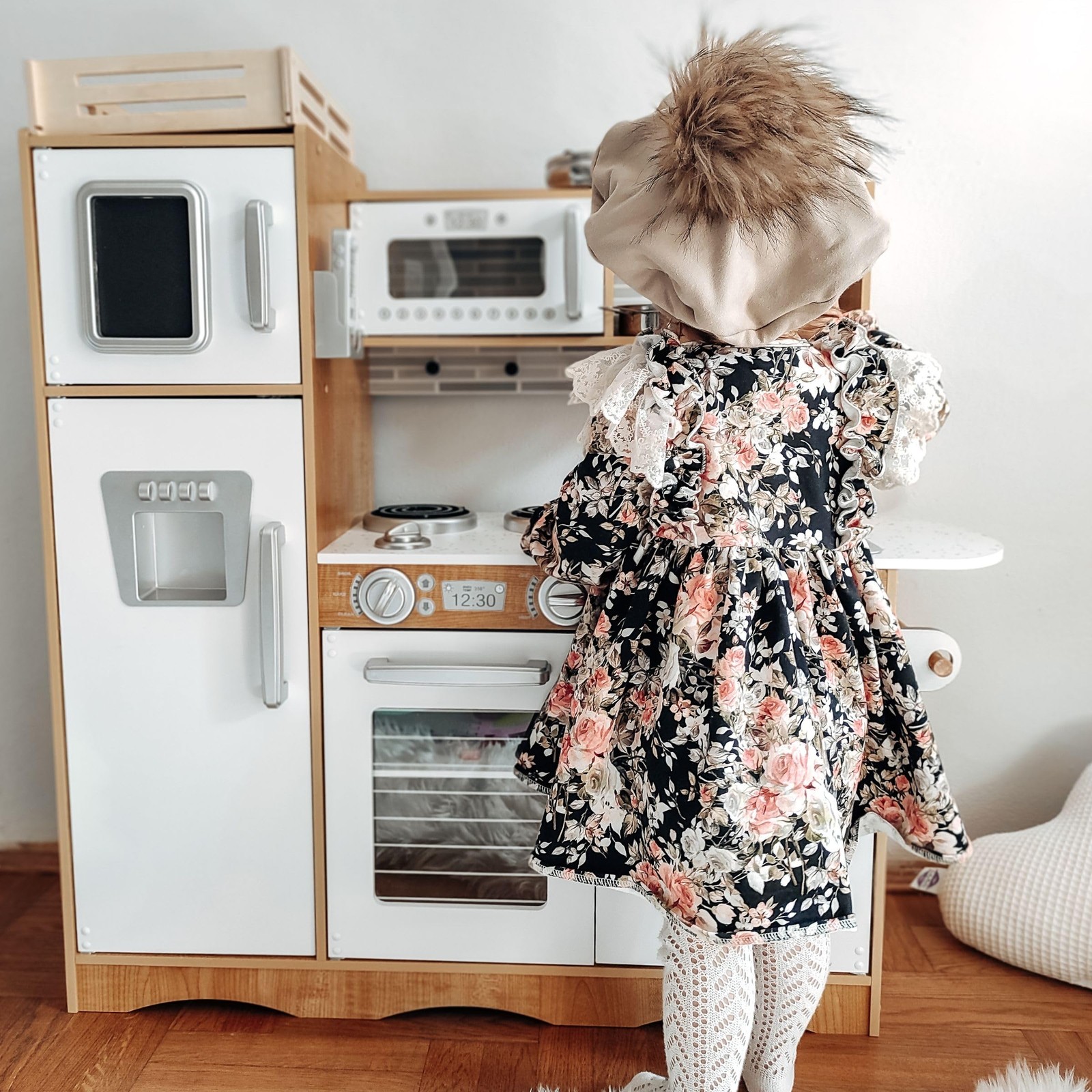 Cucina Giocattolo per Bambini in Legno con LED Set di Giocattoli Completo con foto 5