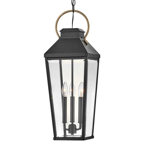 Hinkley Lighting 17502 Dawson 3 Light 9"W Taper Candle Mini - Black - Picture 1 of 2
