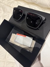 Prada Linea Rossa SPS 01T DG0-2B0 Sunglasses Black Red 56-19-140 New