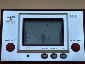 Nintendo Game & Watch BALL AC-01 Silver Series 1980 With Box