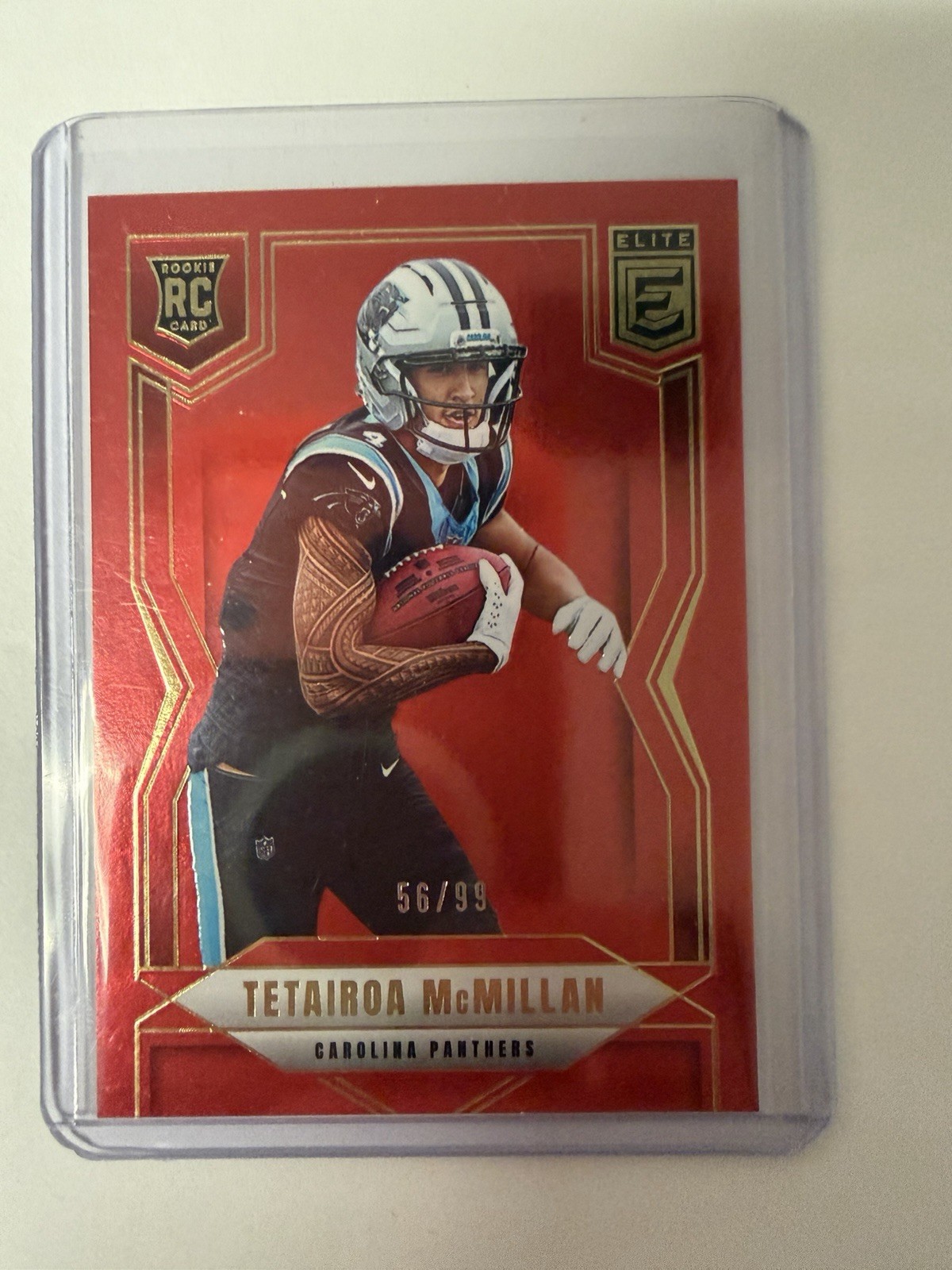 2025 Panini Donruss Elite Tetairoa McMillan Rookie #128 Red Panthers /99