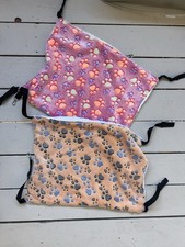 2Pack Cat Hanging Hammock Reversible Soft Breathable Small Pet Cage Swing Bed