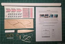 Estes #1906 Sizzler Model Rocket Clone Kit from Bad Boy Rocketry w/vinyl decals!