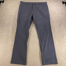 Banana Republic Fulton Skinny Chino Pants Mens 38x32 Gray Stretch Cotton Twill
