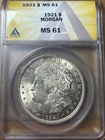 1921 Morgan Dollar - ANACS MS61 - As Shown!