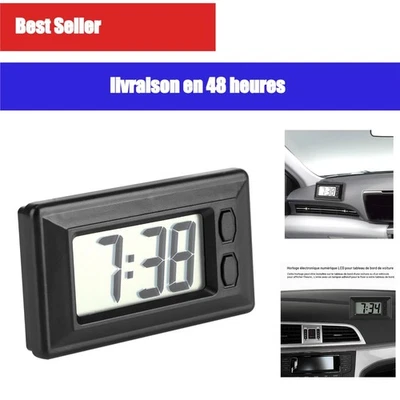 Horloge numérique Fydun pour tableau de bord voiture LCD - Photo 1/4