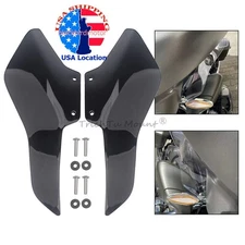 Motorcycle Black Side Windshield Wind Fairing Air Deflectors For BMW R18 B R18B