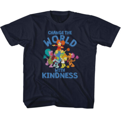 Fraggle Rock Change The World With Kindness Jim Henson Puppeteer Youth T Shirt