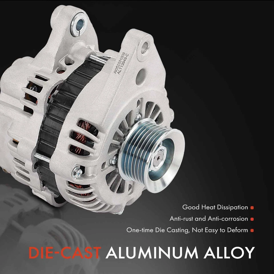 Генератор переменного тока для Mitsubishi Montero 2001-2003 100 А/12 В CW 7-канавочный шкив - Изображение 4 из 4