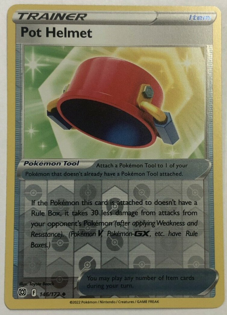 Pokemon - Pot Helmet 146/172 - Reverse Holo  - Brilliant Stars - NM/M - New