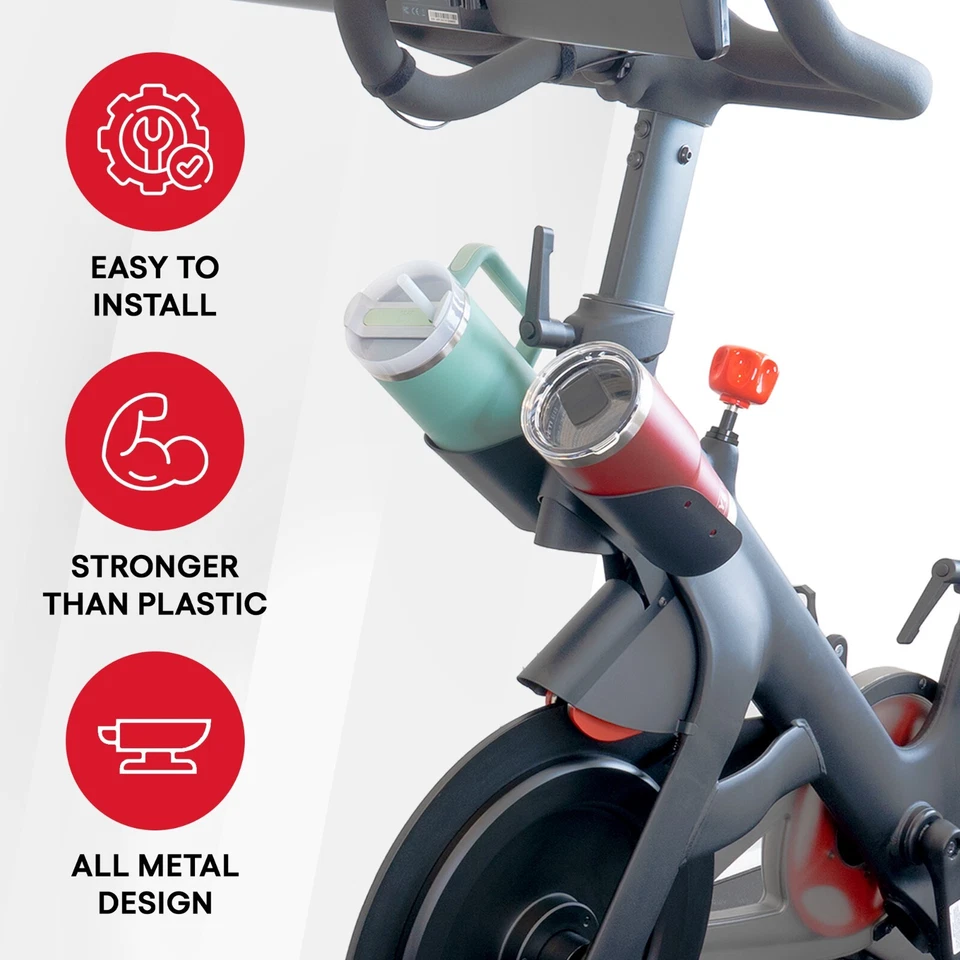 Portabotellas de repuesto XL para bicicleta Peloton original con soporte de montaje Foto 4 de 4
