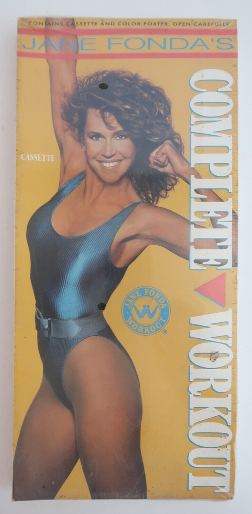 Jane Fonda's Complete Workout Cassette Tape Sealed New 1989 with Color Poster