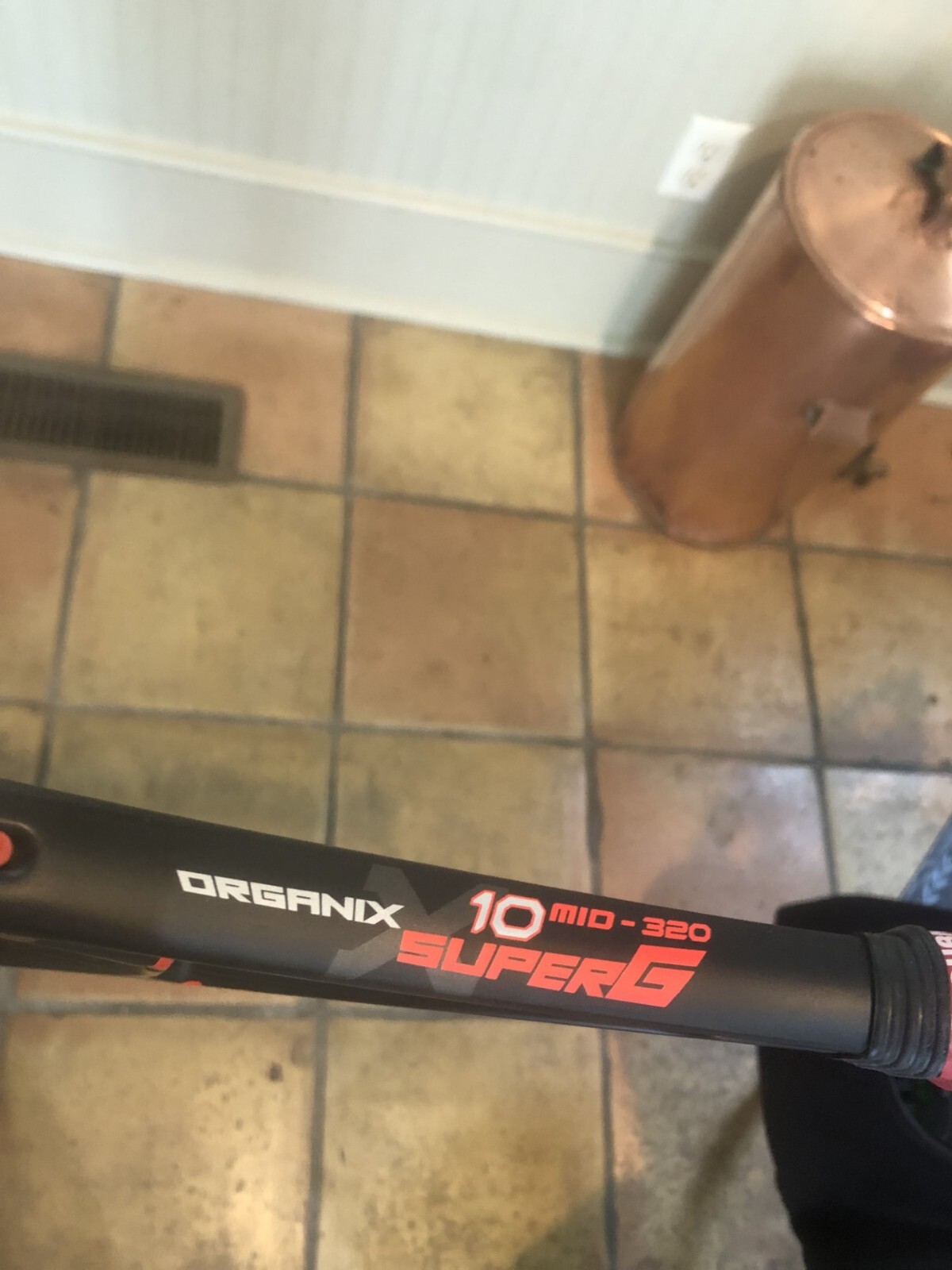 VOLKL ORGANIX 10 SUPER G 320G  RACQUET 96" HEAD 4 3/8 GRIP NEW TOURNA WRAP