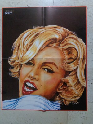 RARE* Marilyn Monroe vintage 80s ORIGINAL ART LARGE magazine 