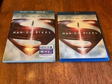 Man of Steel Superman Blu-ray DVD Digital 2013 w/ Slipcover 3 Disc Set EUC