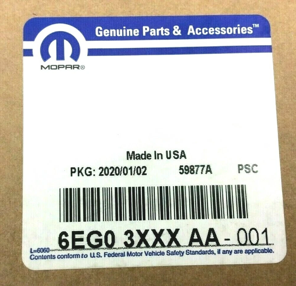 2016-2018 Dodge Challenger Hellcat front bumper black Dual Stripe Decal OEM - Image 3 of 3