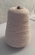 Light Pink Color Bone Machine Knitting Cone Large Spool Yarn  Acrylic /Nylon New