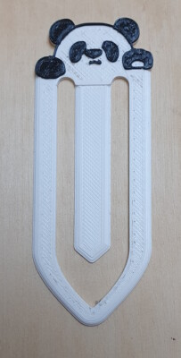 Lesezeichen Kinder Panda Bookmark - 3D Druck PLA - Farbauswahl frei wählbar