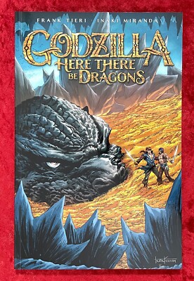 Godzilla Here There Be Dragons TPB online Signed exclusive, IDW