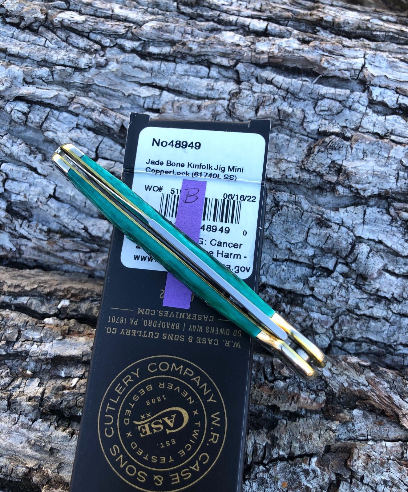 CASE XX *b 2022 JADE KINFOLK JIG MINI COPPERLOCK KNIFE KNIVES NEW ITEM