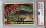 1962 Mars Attacks #34 Terror In The Railroad PSA 7 NM *Set B