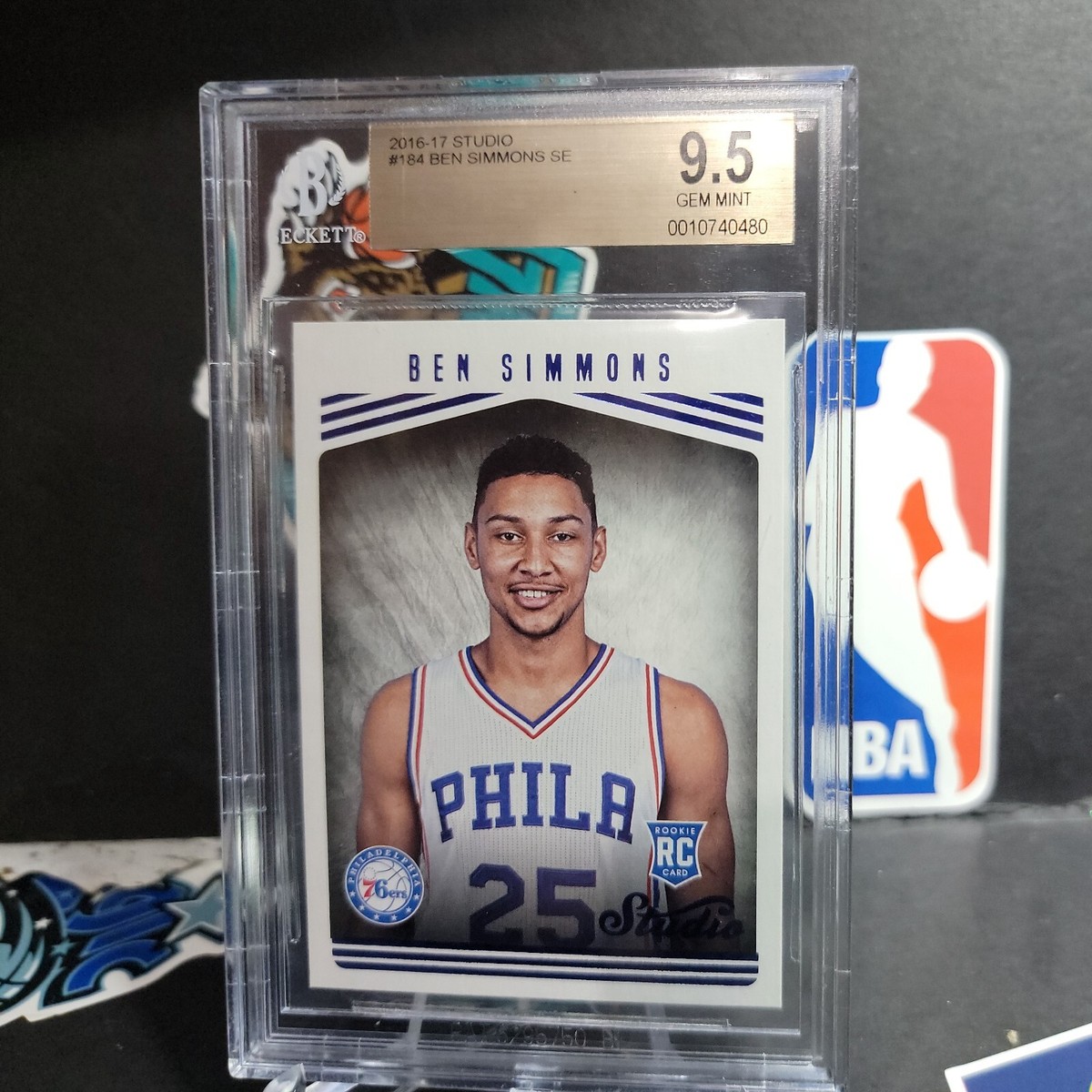 2016-17 Panini Studio Edition Rookie RC Base #184 Ben Simmons BSG 