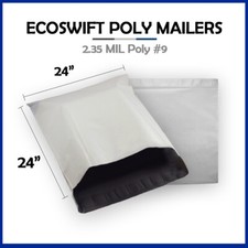 1 24x24 EcoSwift Poly Mailers LARGE Plastic Envelopes Shipping Bags 2.35MIL