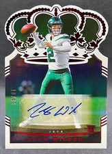 2021 Panini Chronicles Zach Wilson Crown Royale Red Rookie Auto #10/49 Jets RC