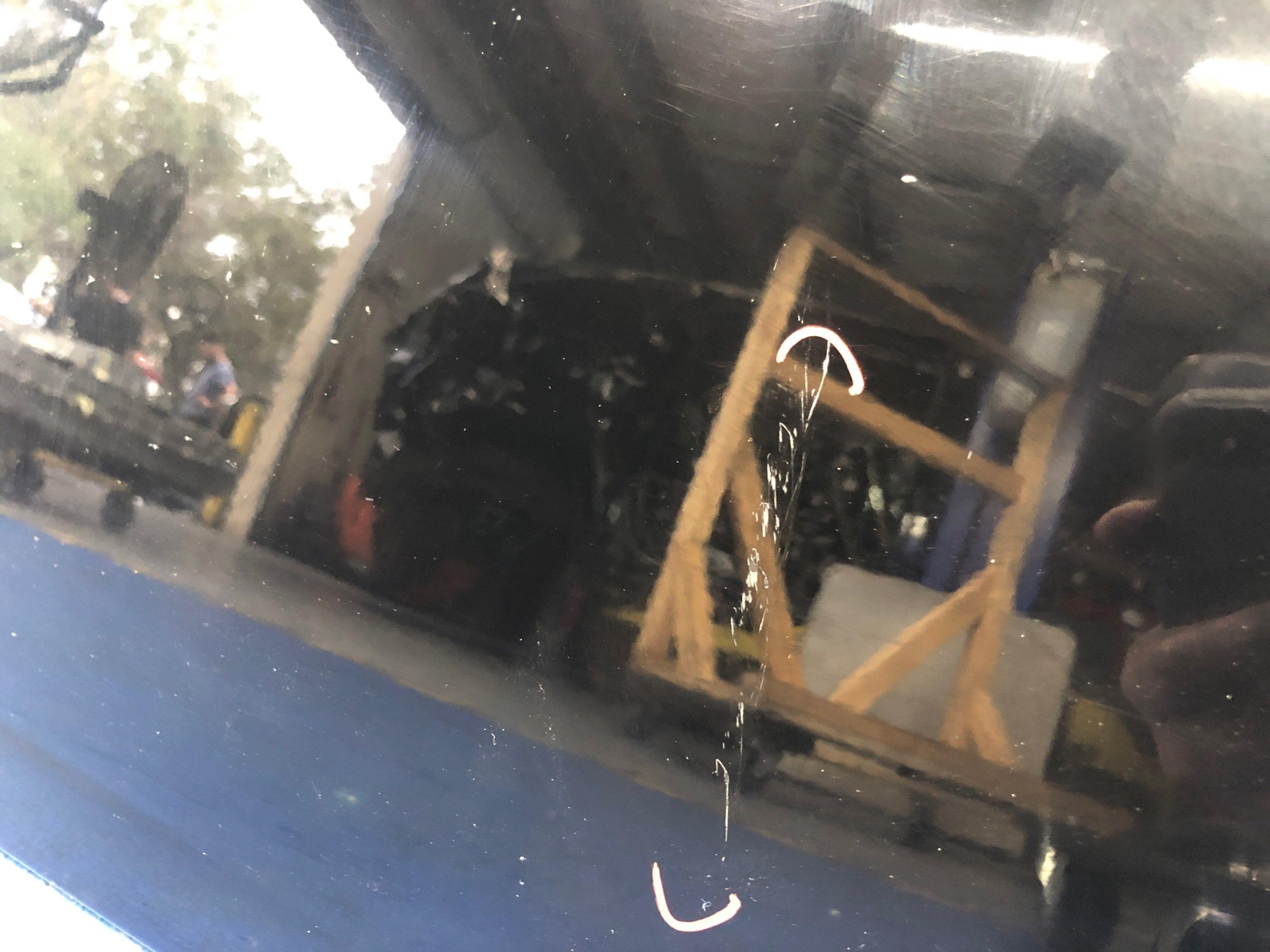 LAMBORGHINI GALLARDO FRONT RIGHT DOOR NERO NOCTIS (LY9B) *BURNT DAMAGE*