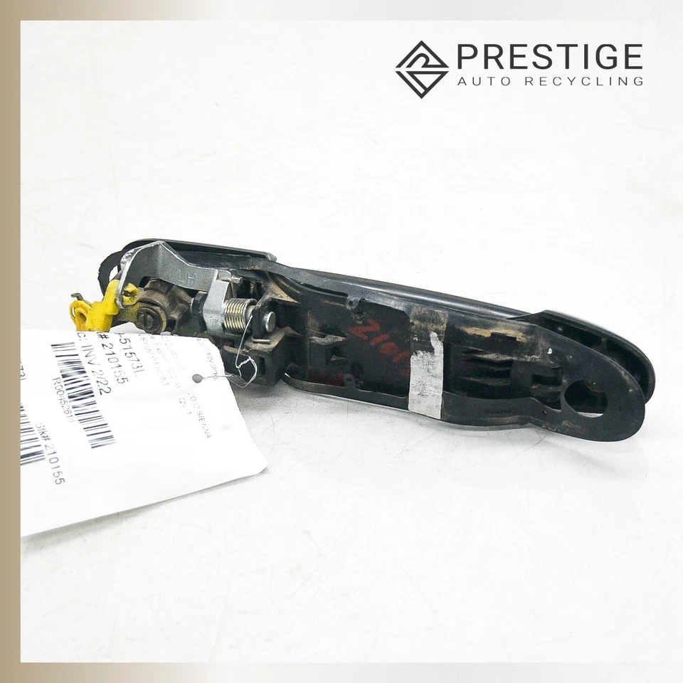 Manija de puerta exterior delantera izquierda negra Toyota Sienna 2001-2003 69220-08010-B1 Foto 3 de 4