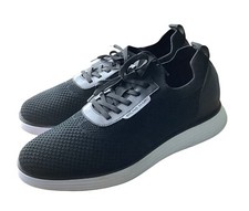Bruno Marc Black Knit Mesh Dress Sneakers Men s 9.5 Casual Oxford Comfort