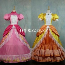 Super Mario Princess Peach Daisy Adult Costume Bros and Luigi Cosplay Dress