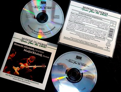 HOSSEIN ALIZADEH: tar, MADJID KHALADJ: tombak . Double CDS . Iran