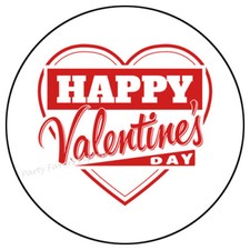 HAPPY VALENTINES DAY ENVELOPE SEALS LABELS STICKERS PARTY FAVORS