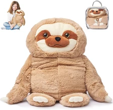 Big Weighted Animals for Anxiety 5Lb Sloth | Stuffed Weighted Plush for Kids, Ad