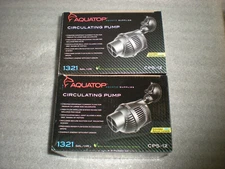Lot of 2 New AQUATOP CPS-12 Circulating Aquarium Water Pump & Mount 1321 GPH/HR