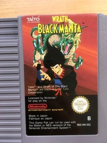WRATH OF THE BLACK MANTA - CARTOUCHE SEULE 100% ORIGINALE NINTENDO NES PAL B EEC