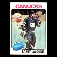 Bobby Lalonde #246 1975 Topps Vancouver Canucks Hockey Card NHL EX