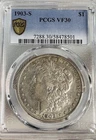 1903-S Morgan Silver Dollar.  VF-30. PCGS