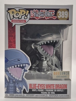 Funko Pop! Blue Eyes White Dragon 389 (Anime: Yu-Gi-Oh) BoxLunch Metallic Excl.