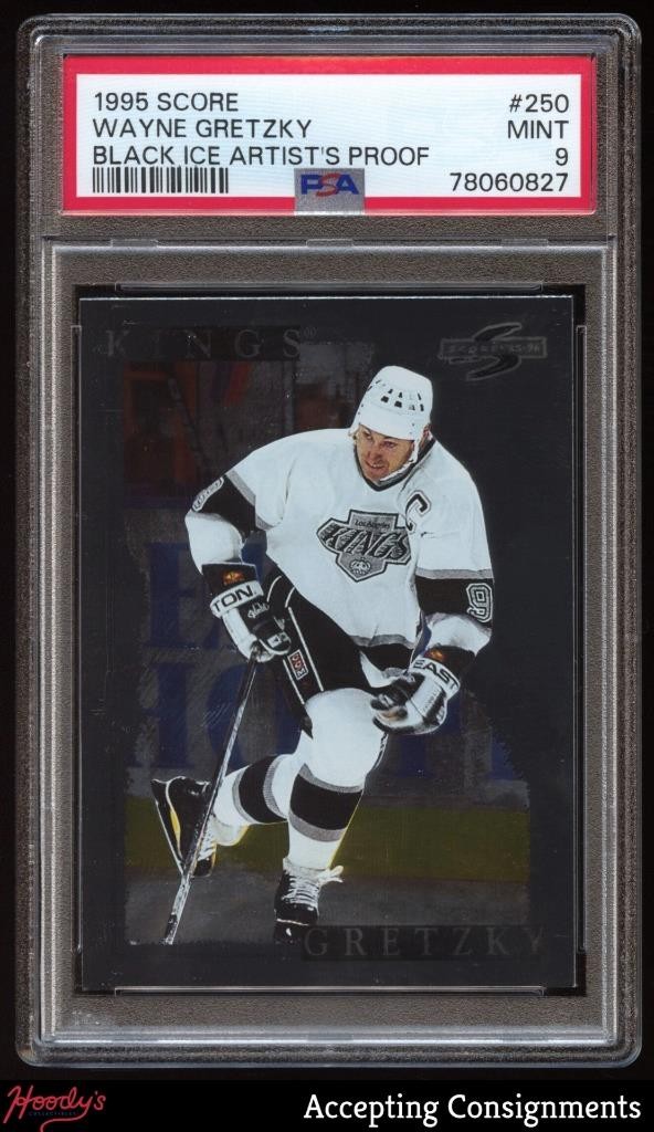 1995 Score Black Ice Artist's Proof #250 Wayne Gretzky KINGS PSA 9 MINT view 1