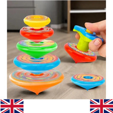 Kids Stacked Spinning Tops Toys Flying Stacking Gyroscopes Set Rotating Toy