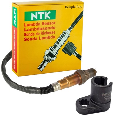 NTK Lambdasonde 4-Pin 400mm + Stecknuss 22mm für NAVARA NP300 PATHFINDER III