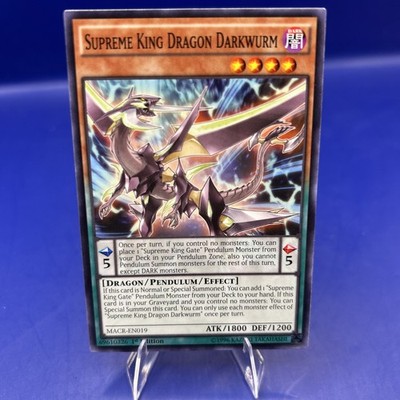 Supreme King Dragon Darkwurm MACR-EN019 Maximum Crisis 1st Edition