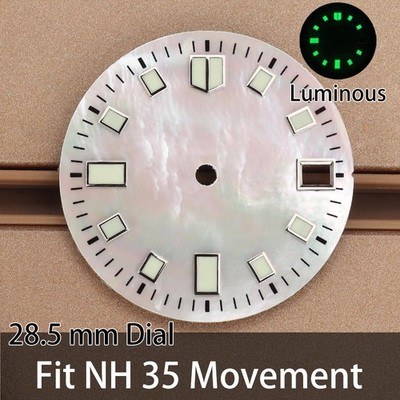 3C Luminous Dail Modify turtle Skx007 Mod 28.5mm Metal Dial For Seiko NH35 NH36
