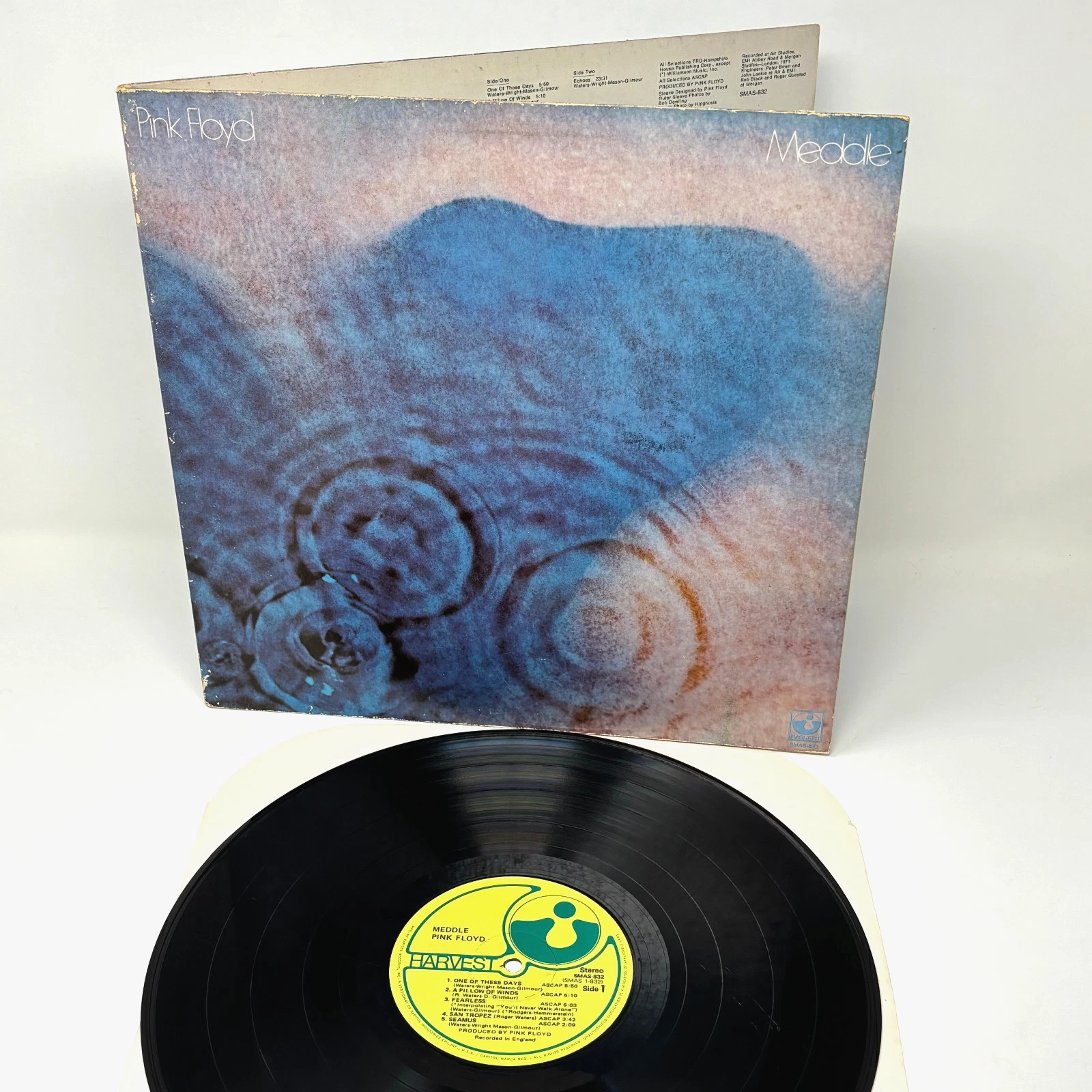 Pink Floyd - Meddle 1975 Vinyl Gatefold LP Repress Harvest SMAS 832