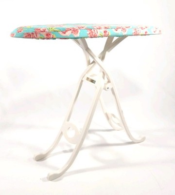 OG 18 Inch Doll Battat Ironing  Board Flowered Cover And White Legs